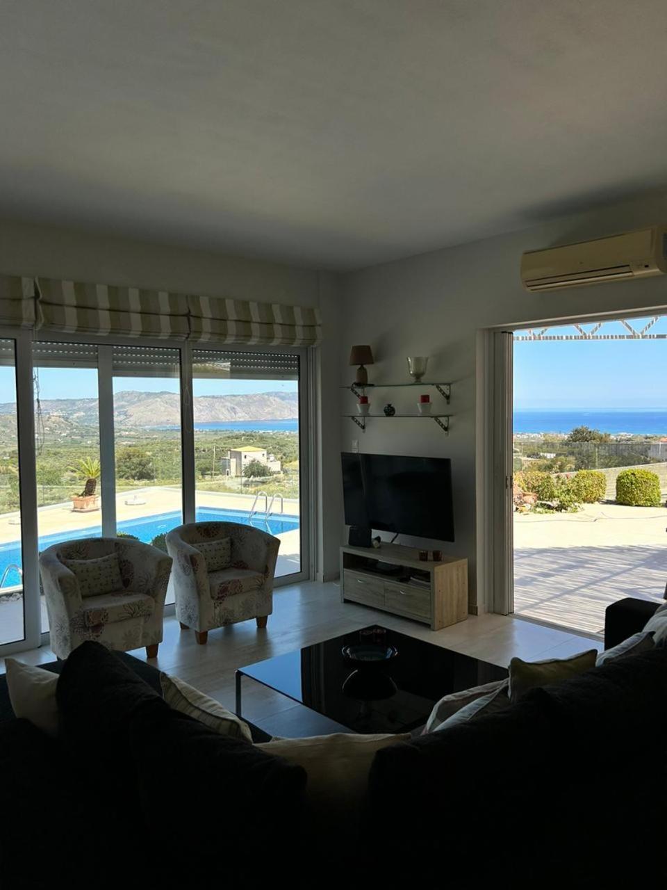 Villa Vuna - Private Pool -Sea View Chania  Bagian luar foto